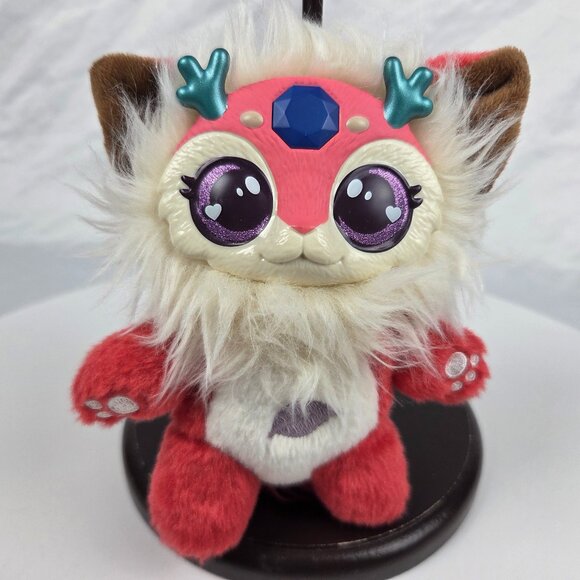 MAGIC MIXIES 6" Pink Deer Plush Purple Eyes Poseable Tail Moose 2022 - Picture 1 of 4